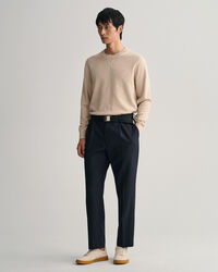 Maglia girocollo in cotone flamme