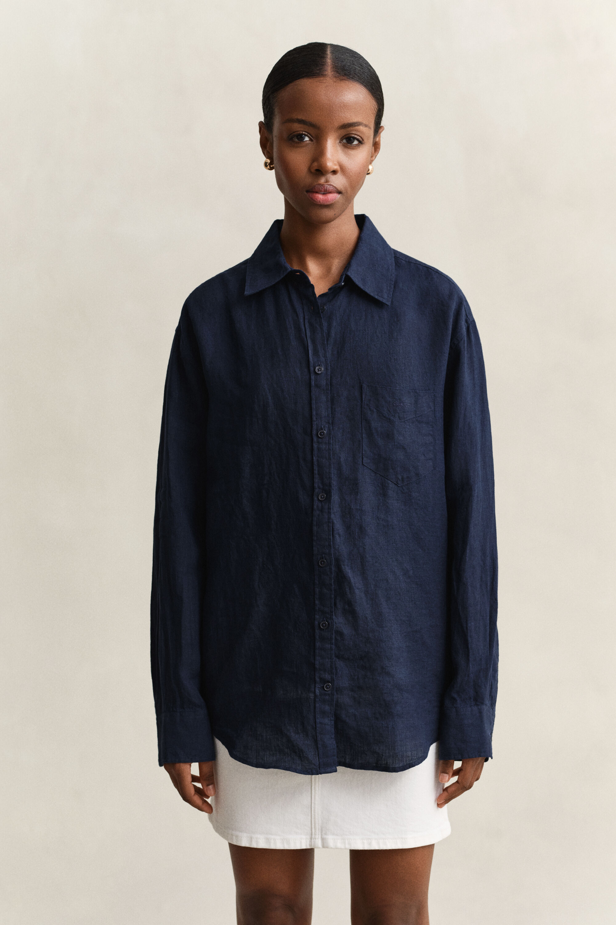 Camicia di lino relaxed fit