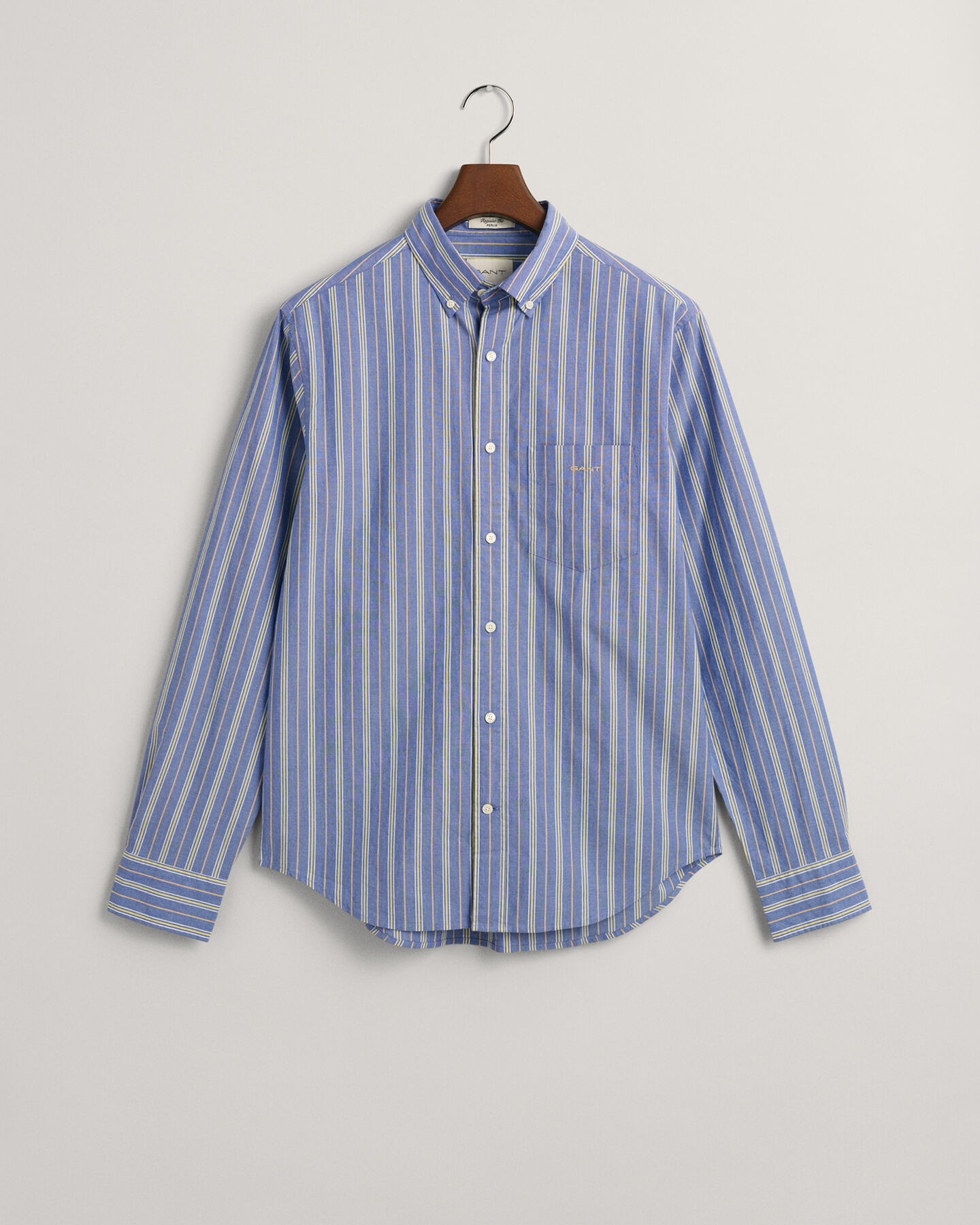 Camicia in popeline a righe regular fit