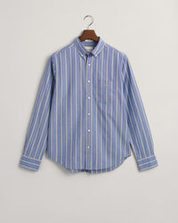 Camicia in popeline a righe regular fit