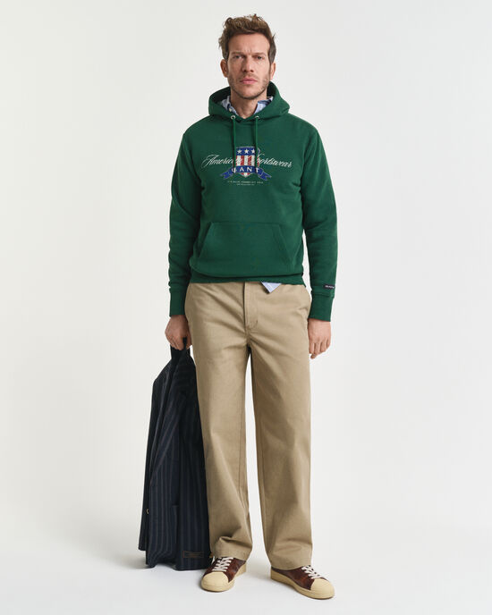 Camicia in twill di cotone relaxed fit