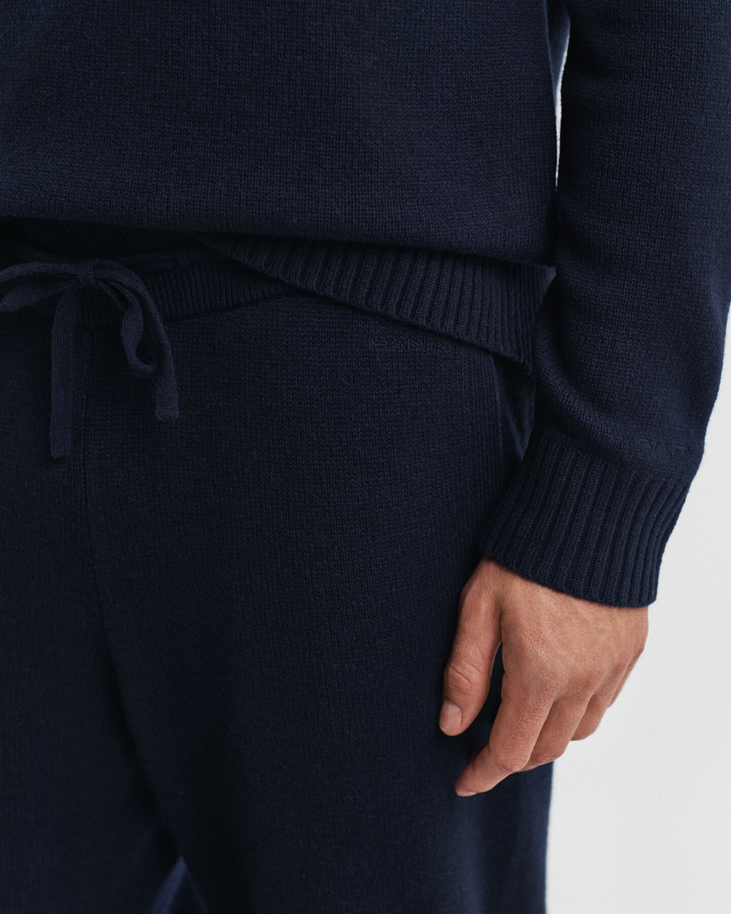 Pantaloni in maglia in misto cashmere