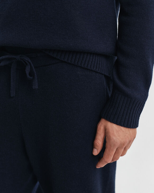 Pantaloni in maglia in misto cashmere