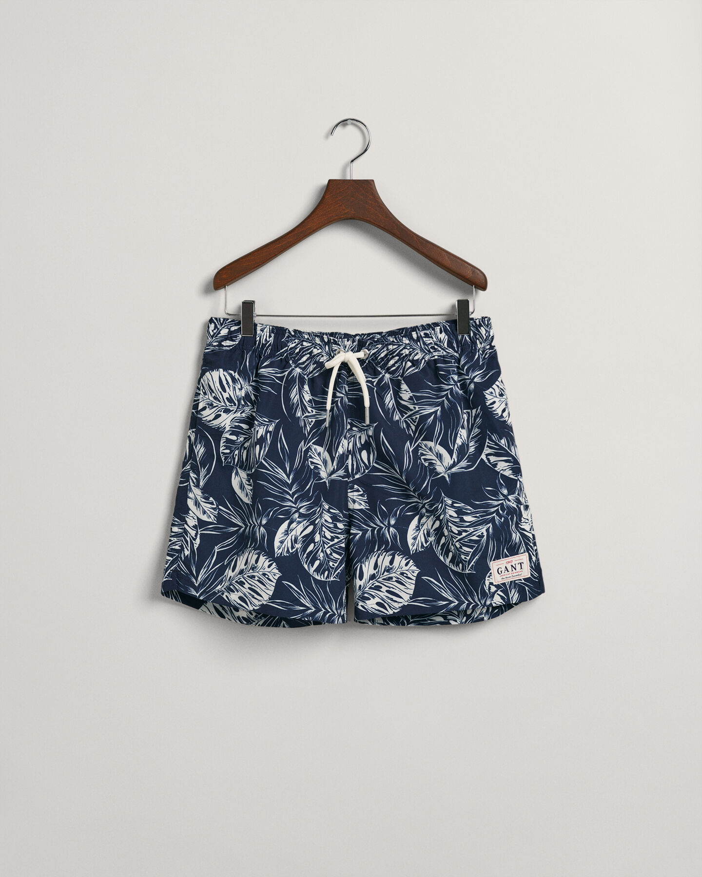 Pantaloncini da bagno con stampa Tropical Leaves Classic Fit