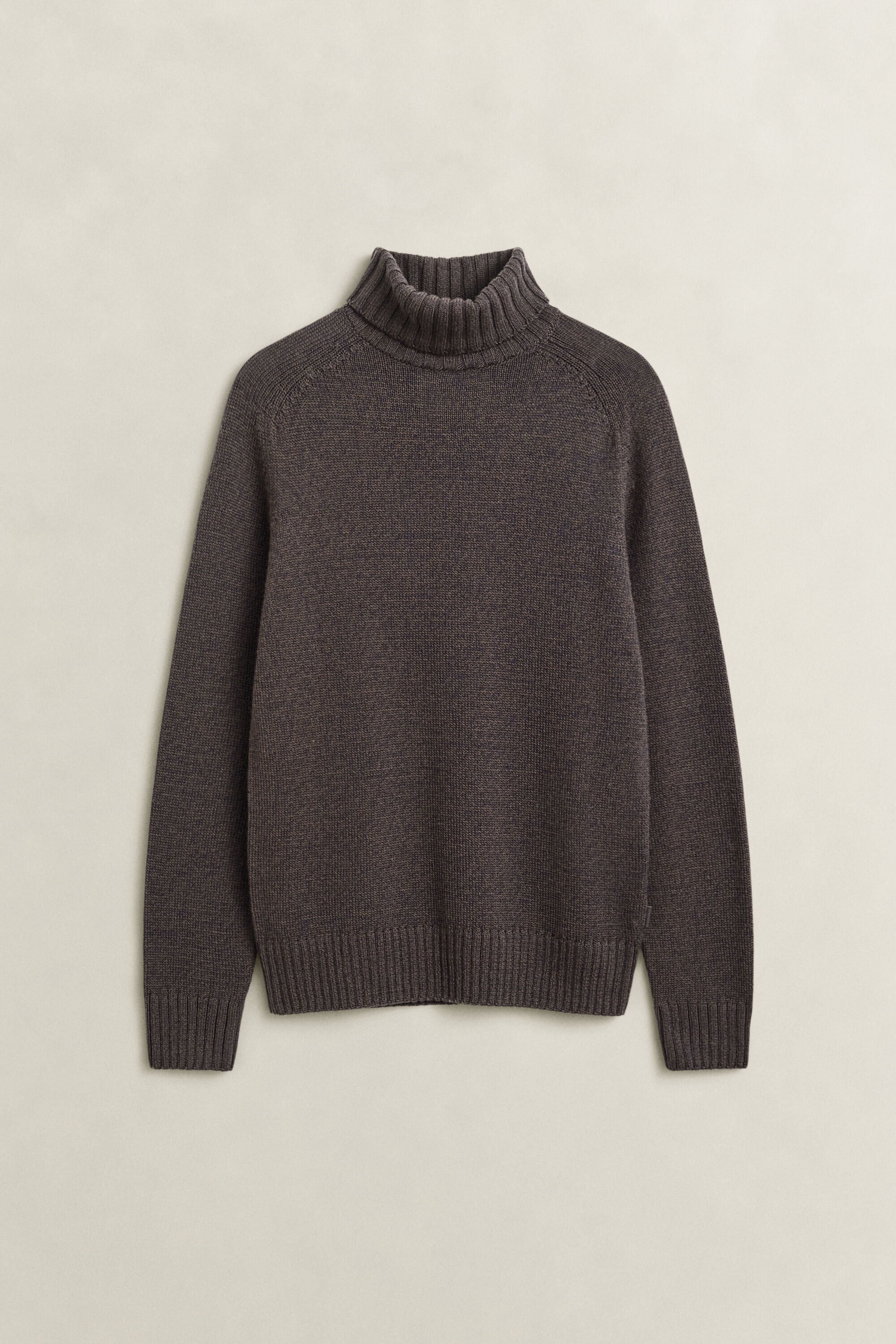 Maglia a collo alto in misto lana mouliné
