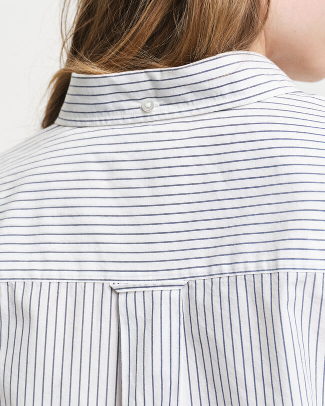 Camicia a righe Heritage in popeline relaxed fit