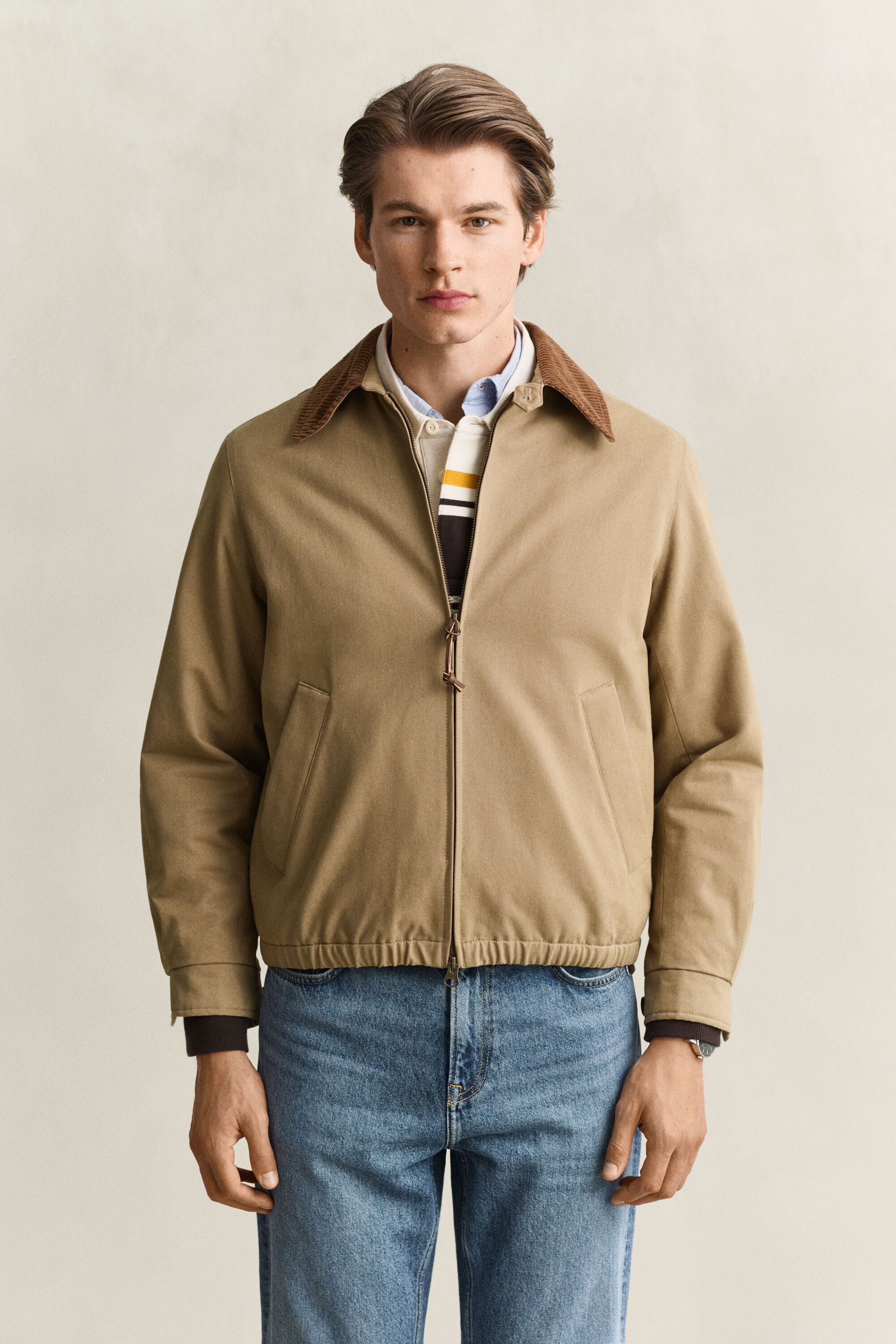 Giacca Harrington in moleskin