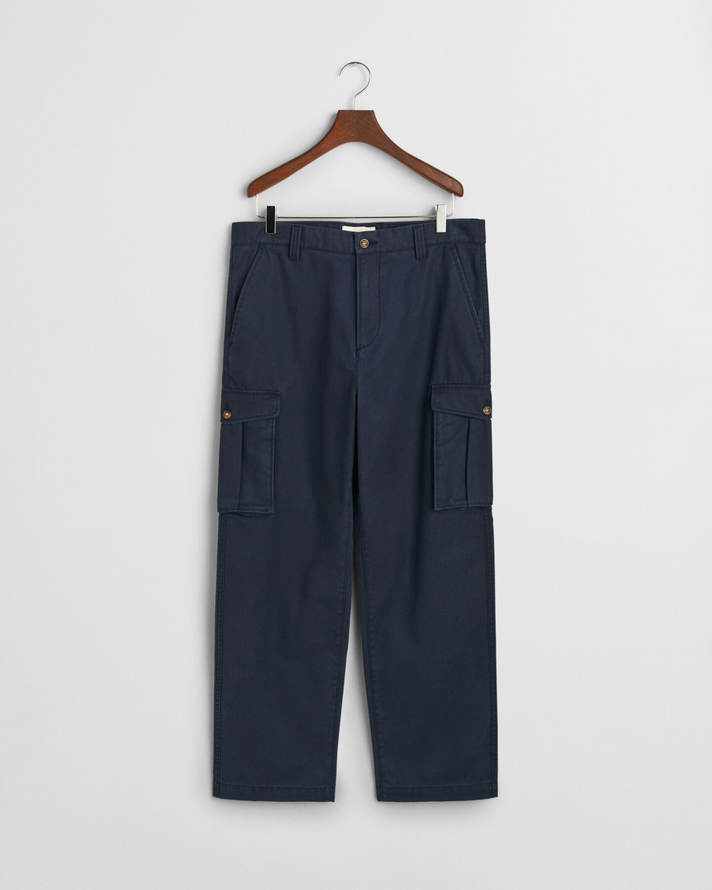 Pantaloni cargo in twill di cotone regular fit