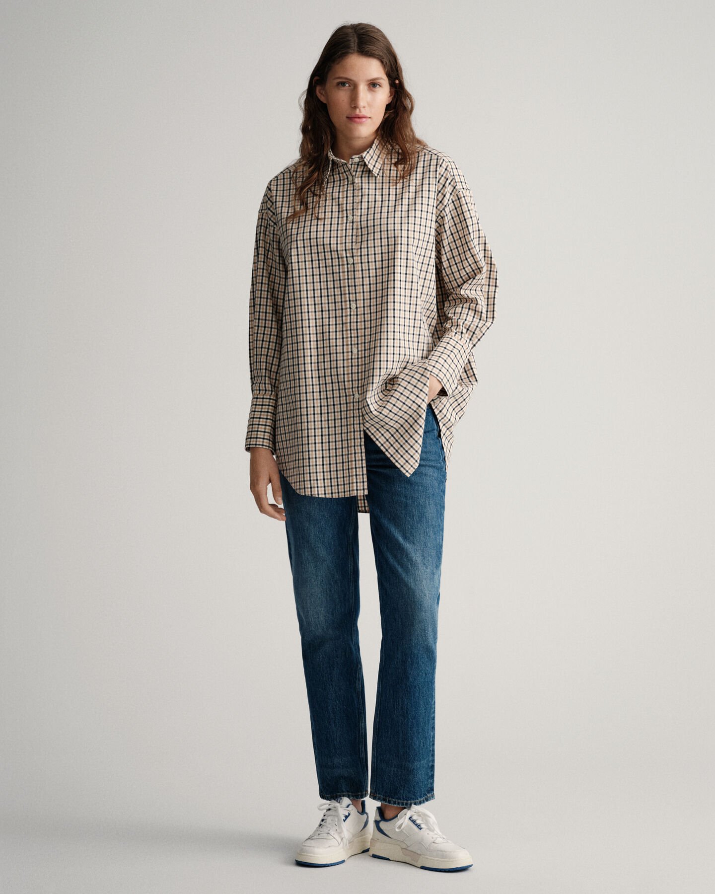 Camicia a quadri oversize