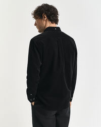 Camicia in cotone e velluto a coste regular fit