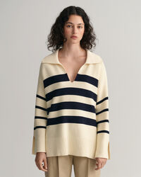 Maglia con colletto aperto breton