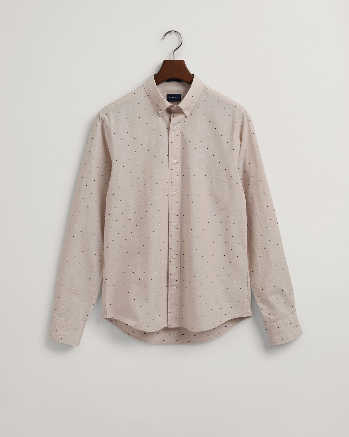 Camicia puntinata slim fit