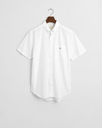 Camicia classica a maniche corte in popeline regular fit