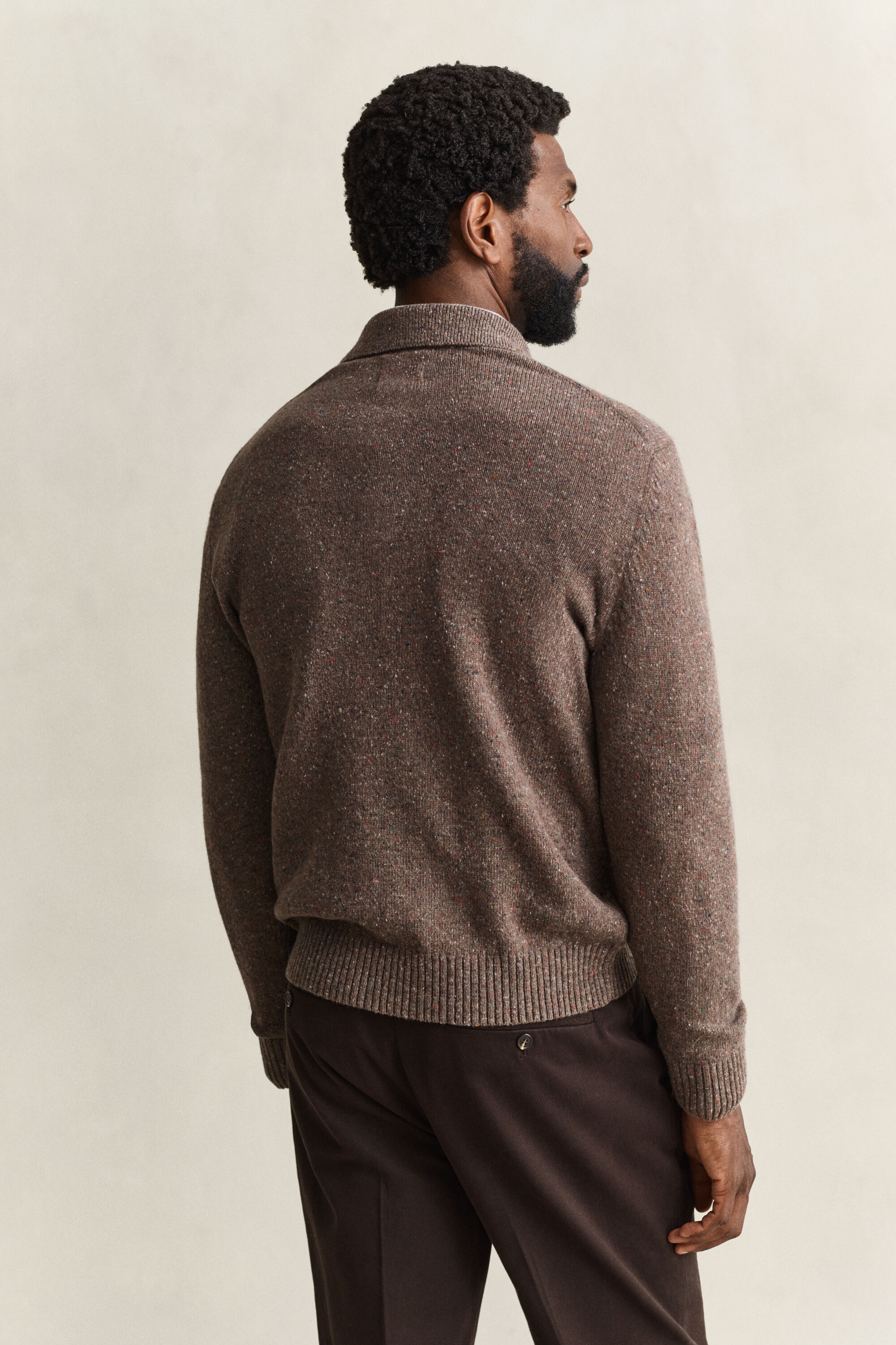Maglia stile polo Nepps in misto lana