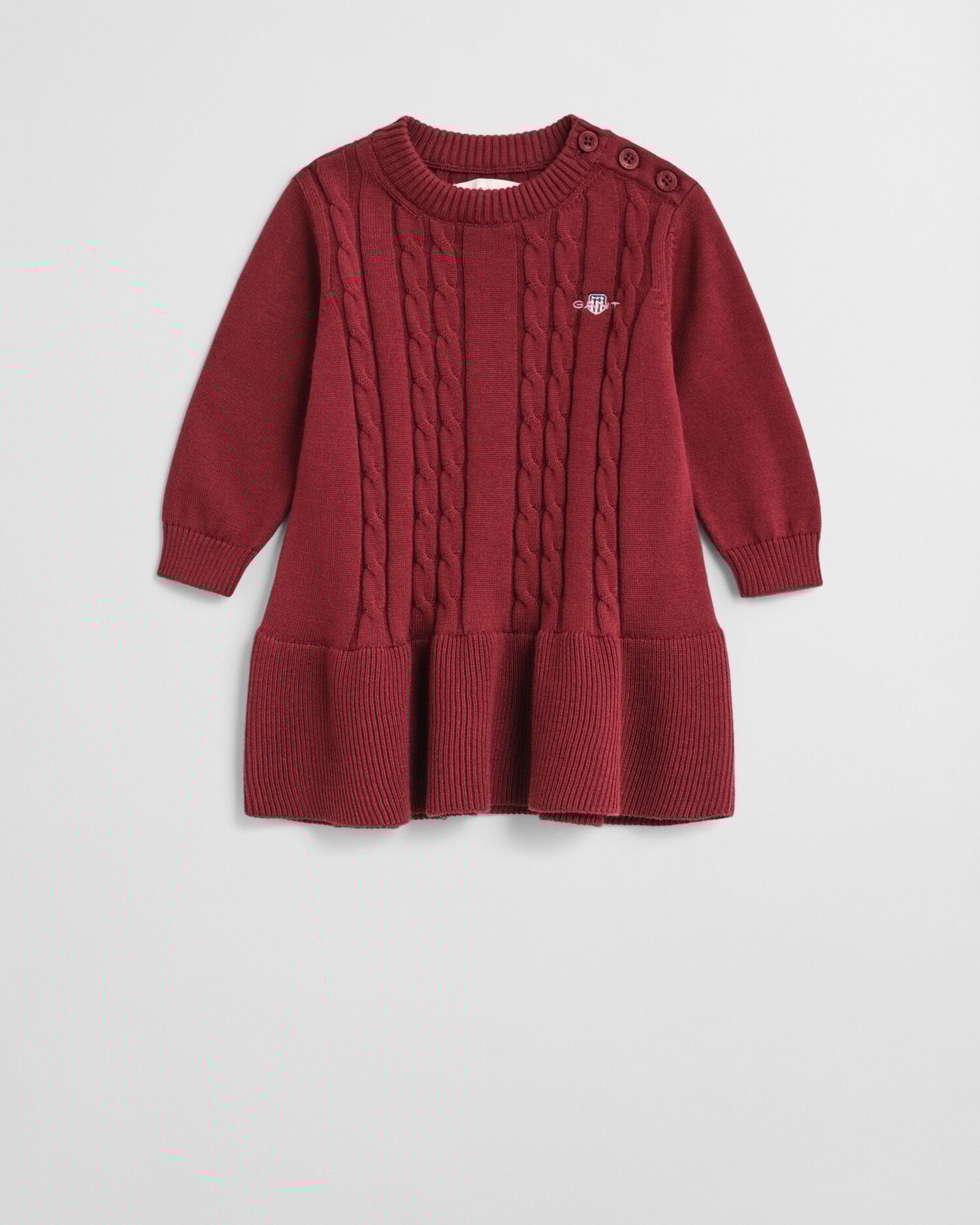 Abito in cotone a trecce Baby Girls