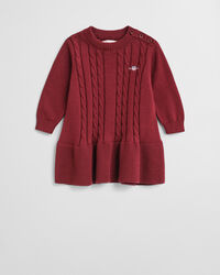 Abito in cotone a trecce Baby Girls