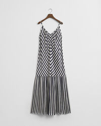 Maxi abito a righe chevron