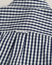 Camicia in popeline a quadri percalle regular fit