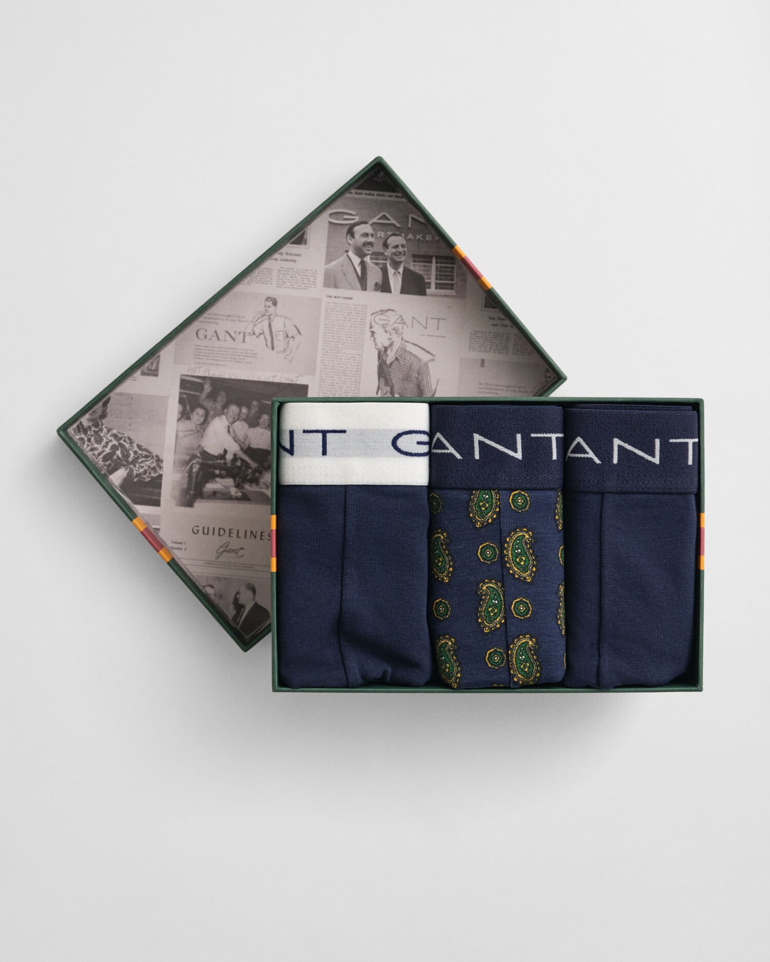 Confezione regalo da 3 paia di boxer con stampa motivo cachemire