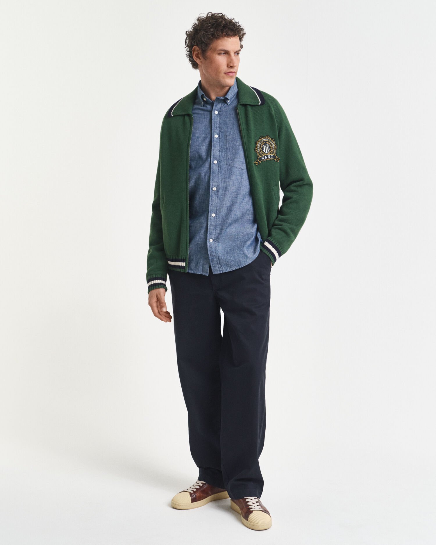 Camicia indaco in chambray regular fit