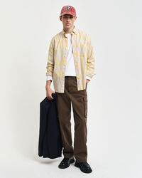 Pantaloni cargo in twill di cotone regular fit