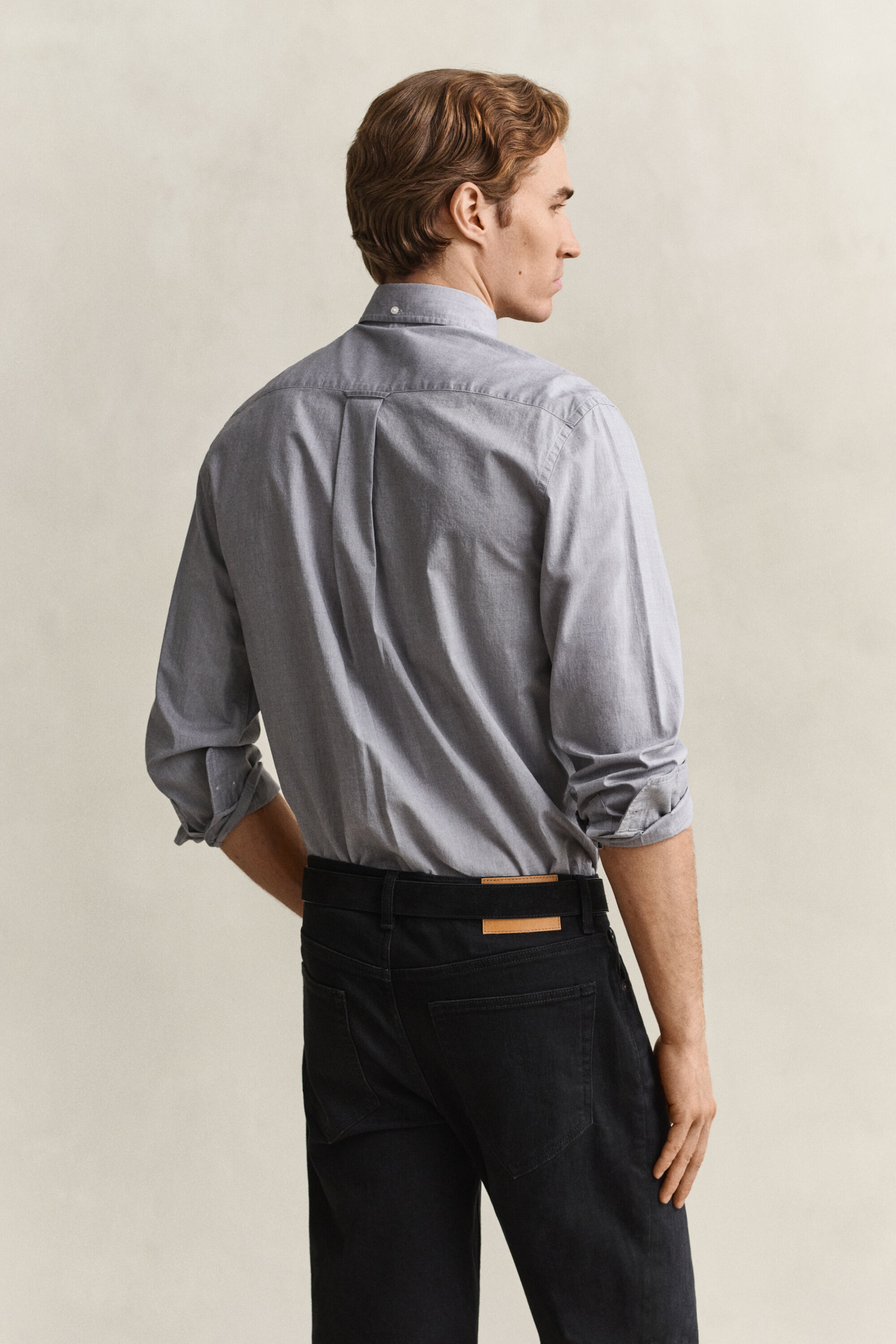Camicia classica in popeline regular fit