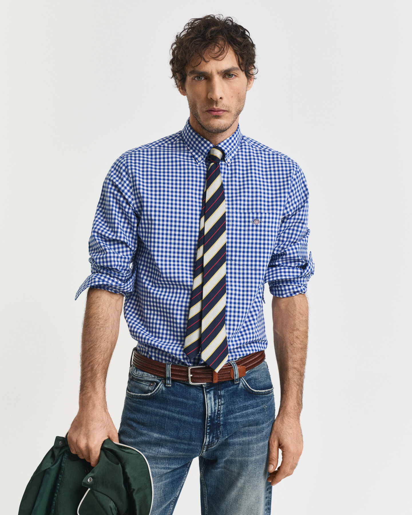 Camicia classica in popeline percalle regular fit