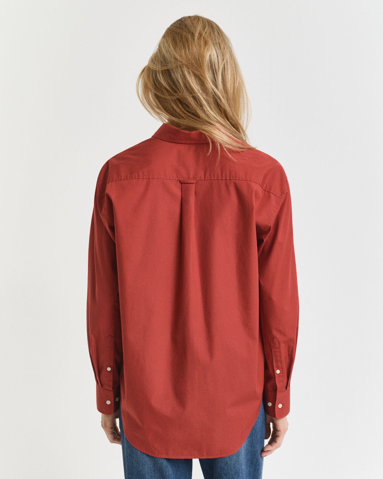 Camicia classica in popeline relaxed fit