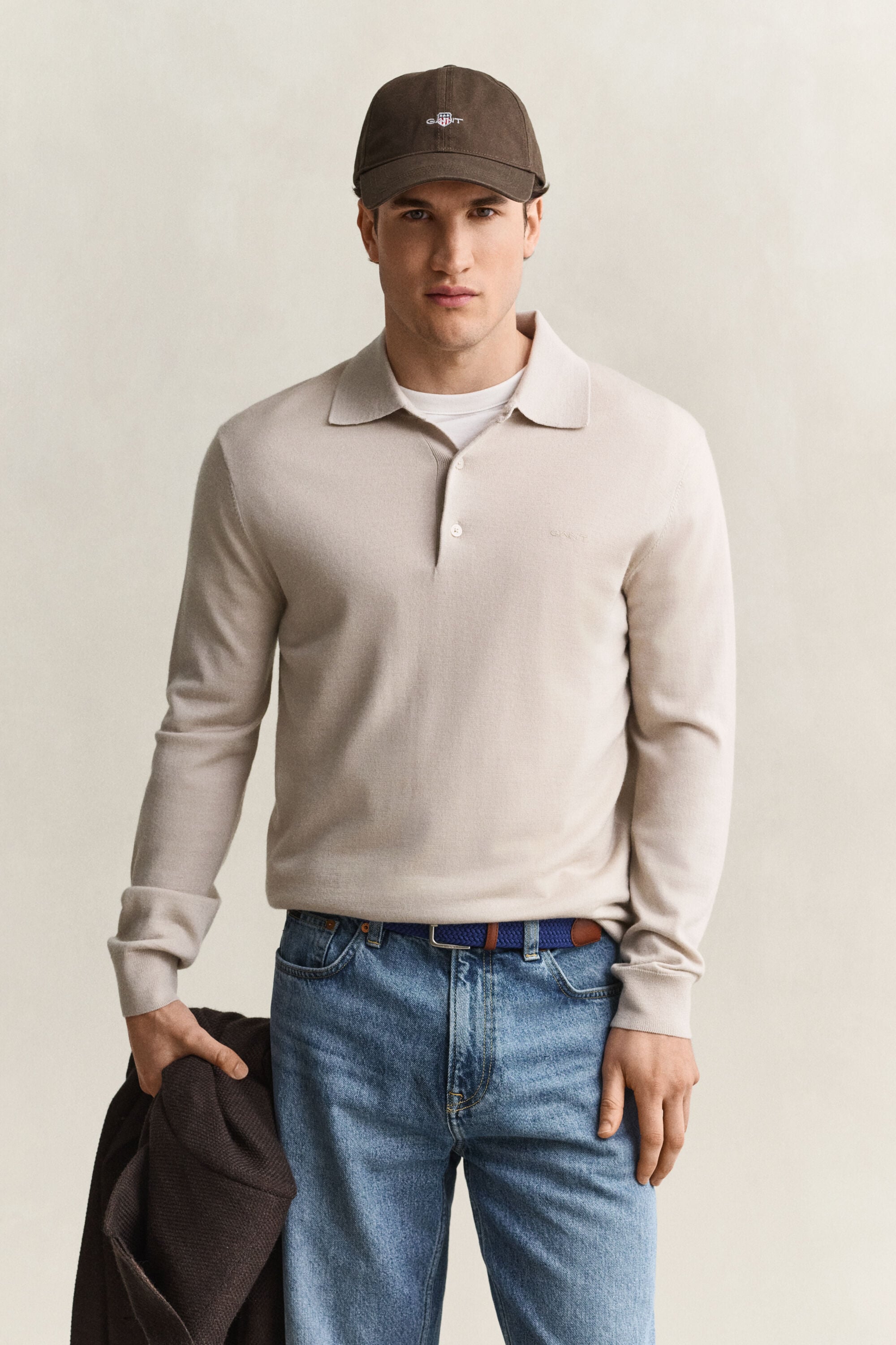 Polo in finissima lana merino