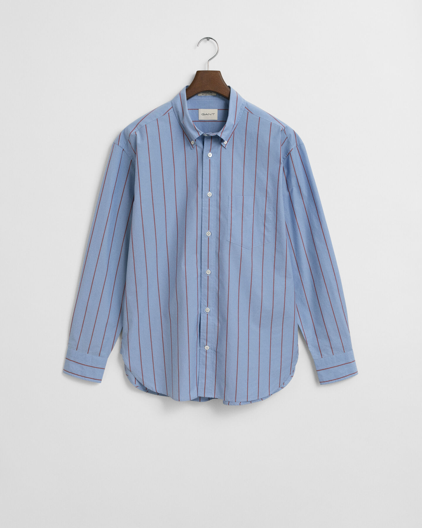 Camicia a righe Heritage in popeline relaxed fit