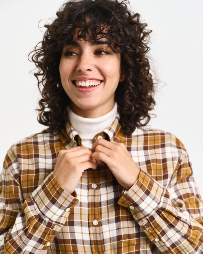 Camicia in flanella a quadri relaxed fit
