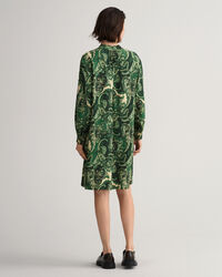 Abito con colletto alla coreana Paisley