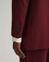 Blazer da abito in lana e twill oversize