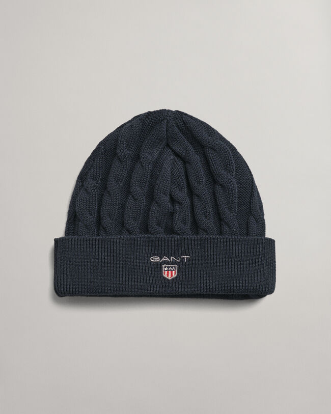 Berretto a trecce in cotone baby