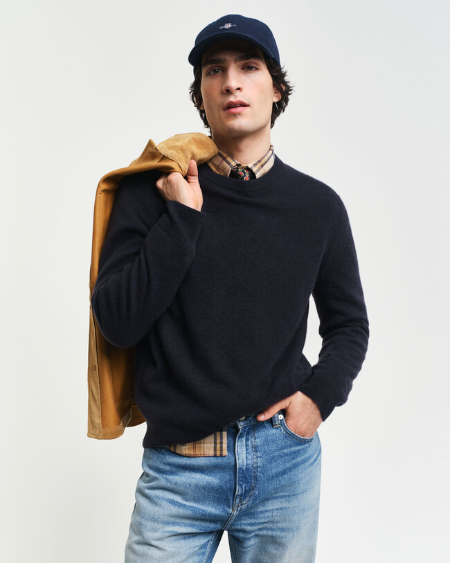 Maglia girocollo in cashmere