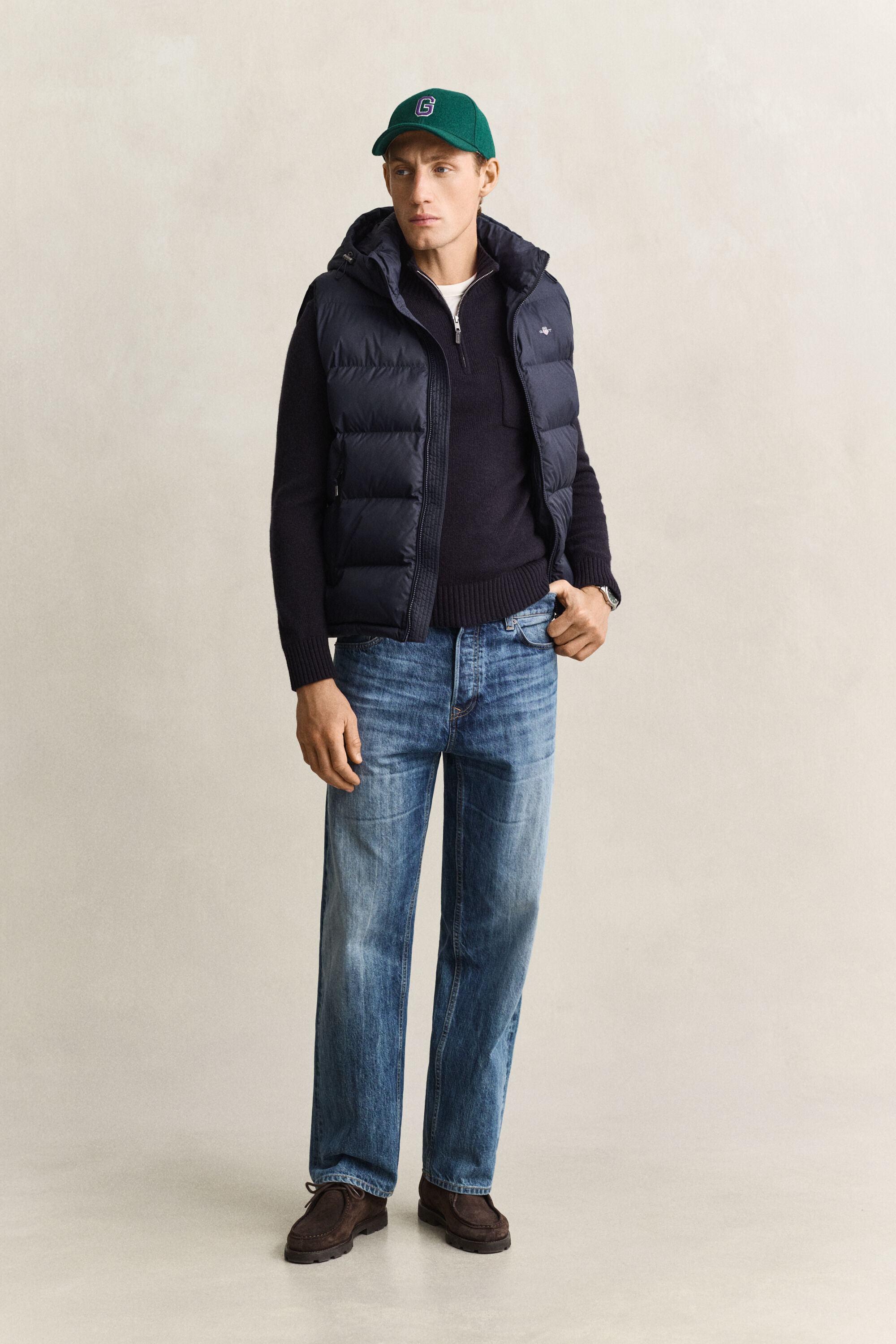 Maglia in cashmere con zip corta