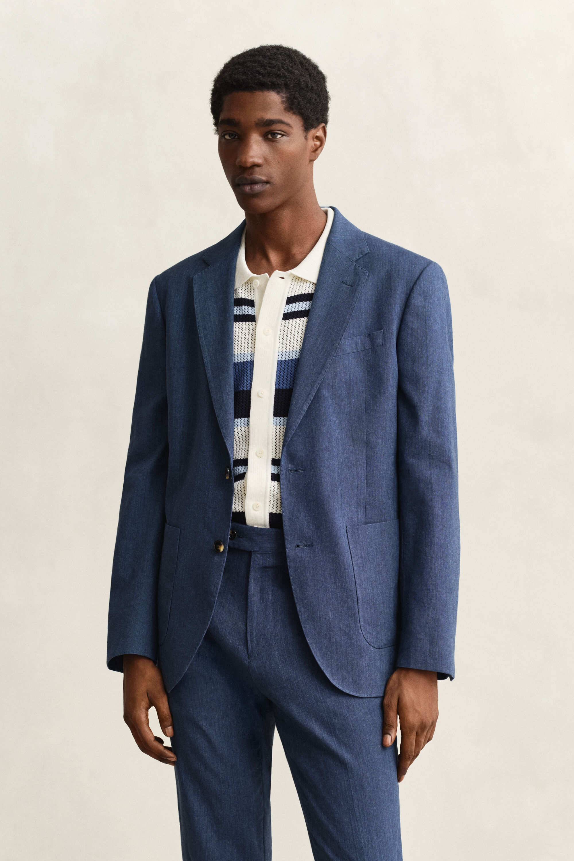 Giacca da abito in misto lino