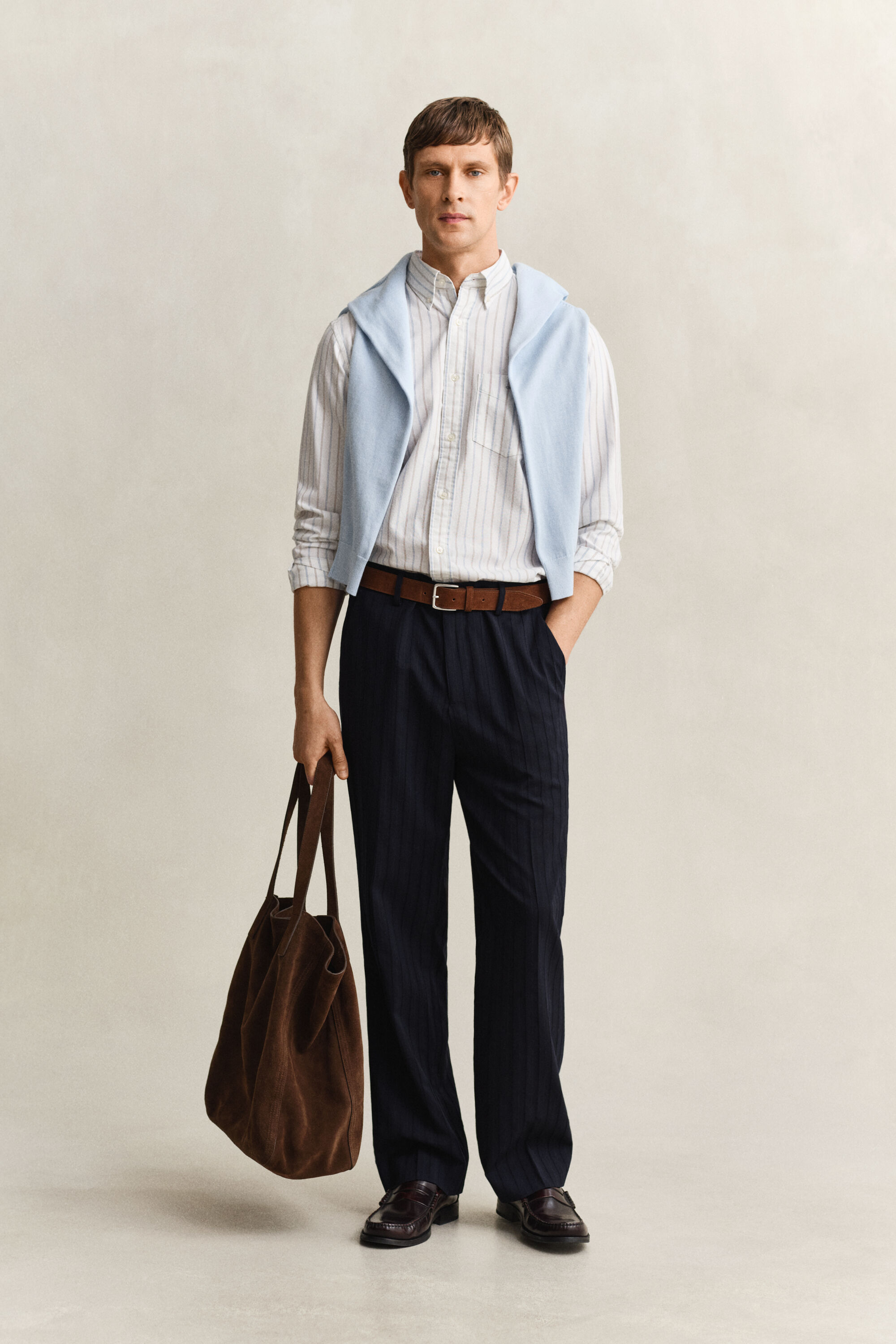 Camicia Oxford classica a righe