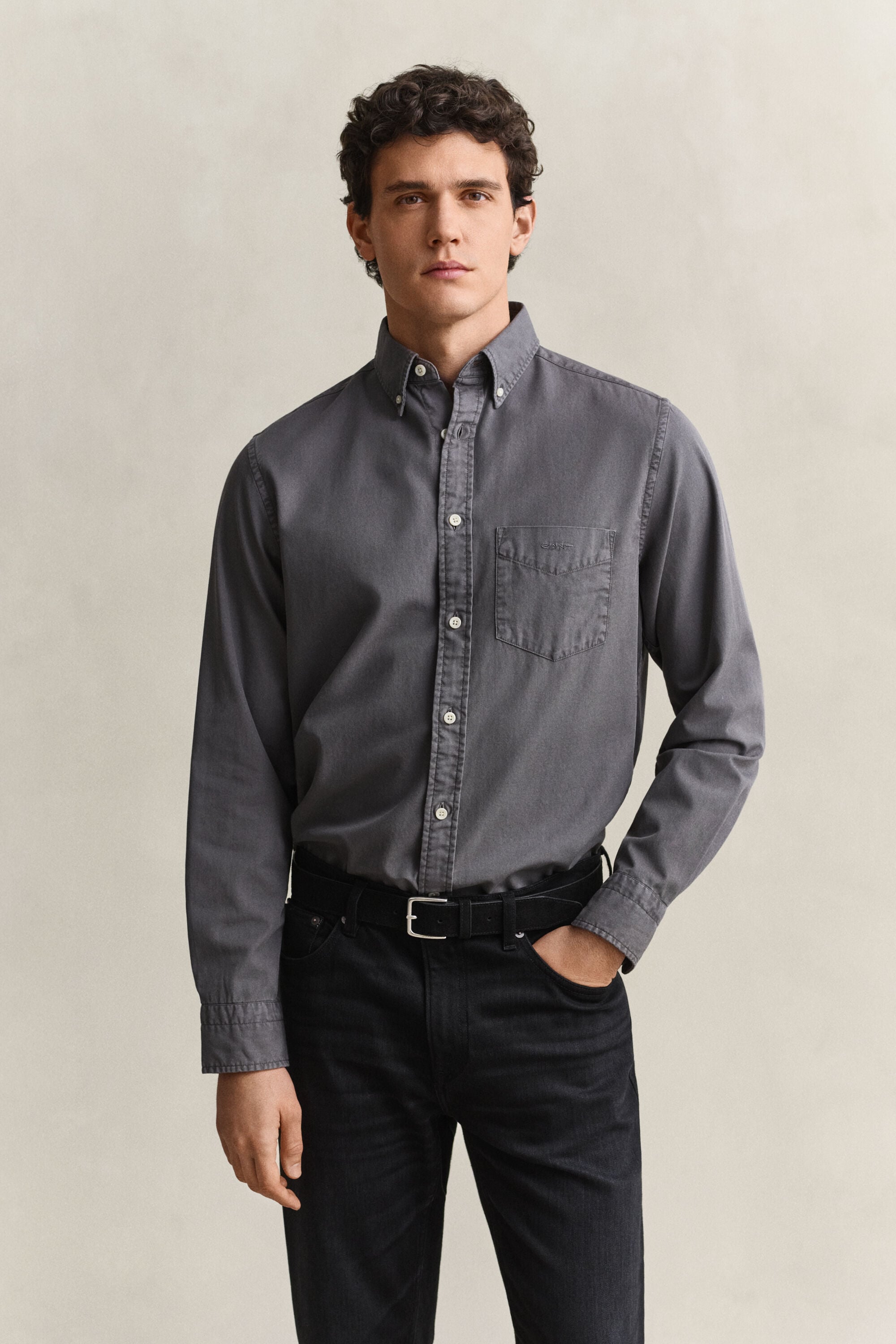 Camicia in twill regular fit