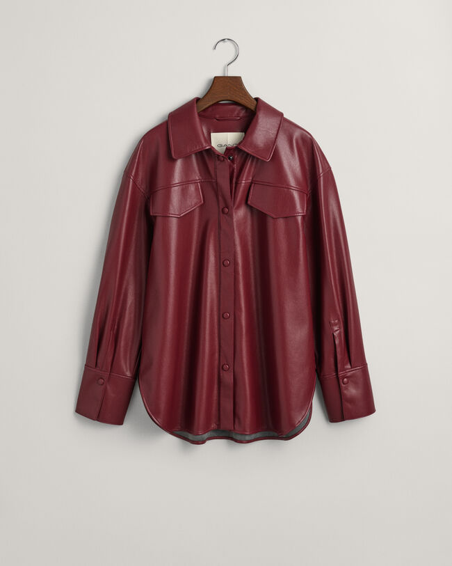 Camicia giacca in finta pelle