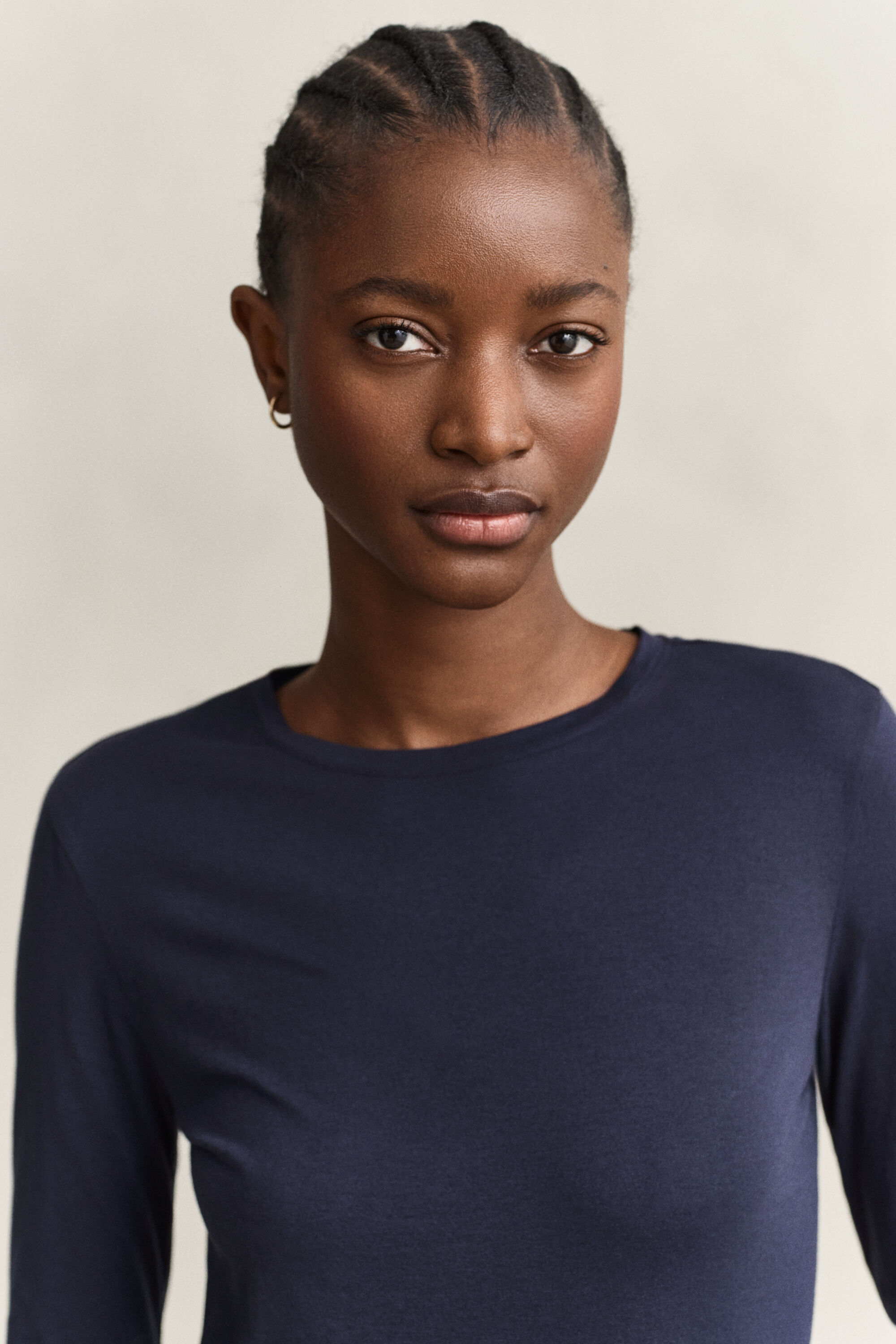T-shirt a maniche lunghe in cotone leggero