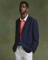 Blazer in lana hopsack