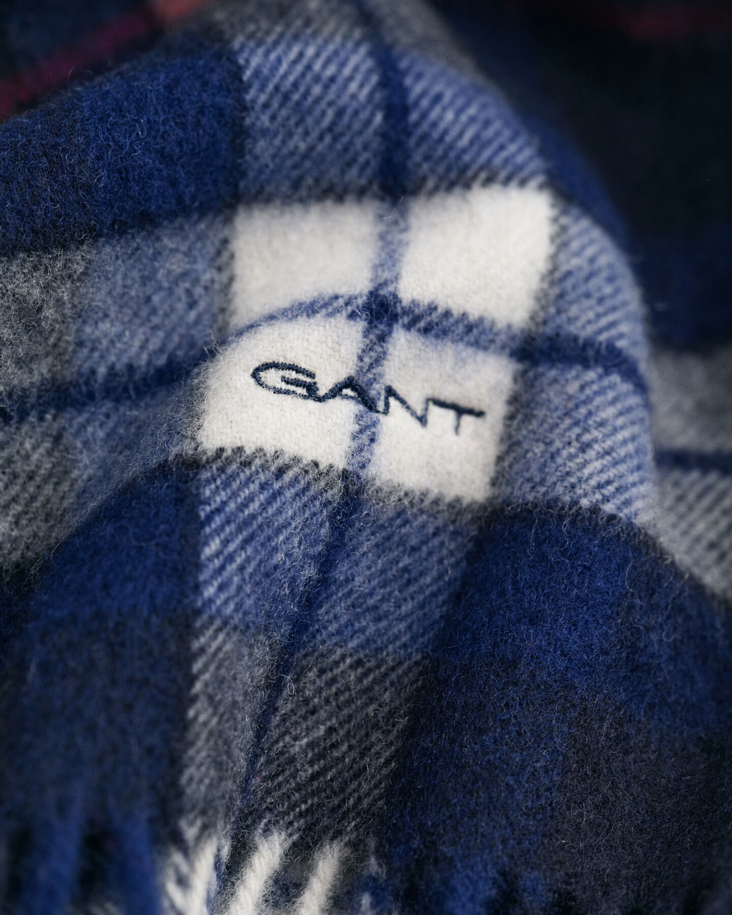 Sciarpa in lana a quadri