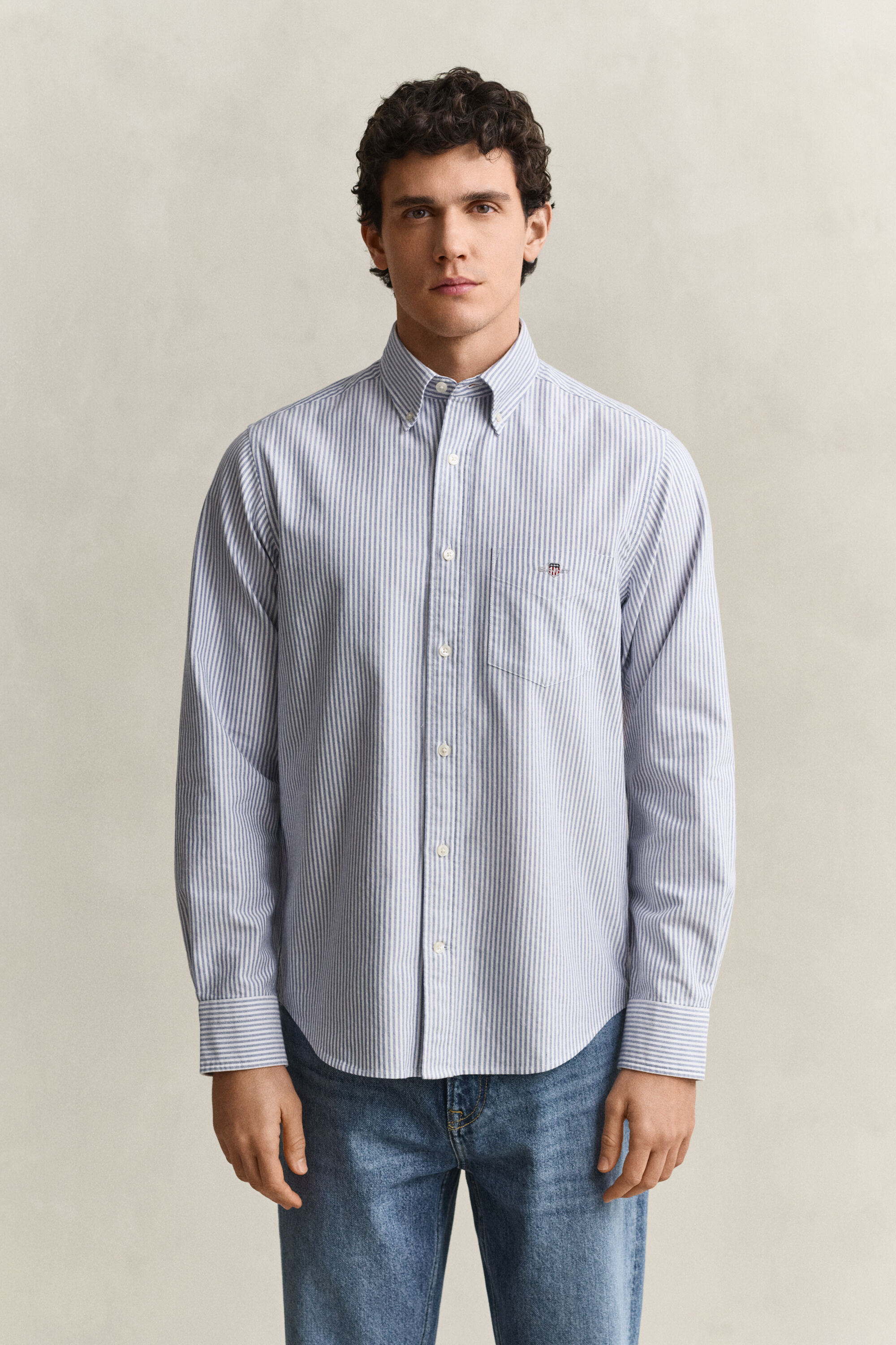 Camicia Oxford a righe Classic regular