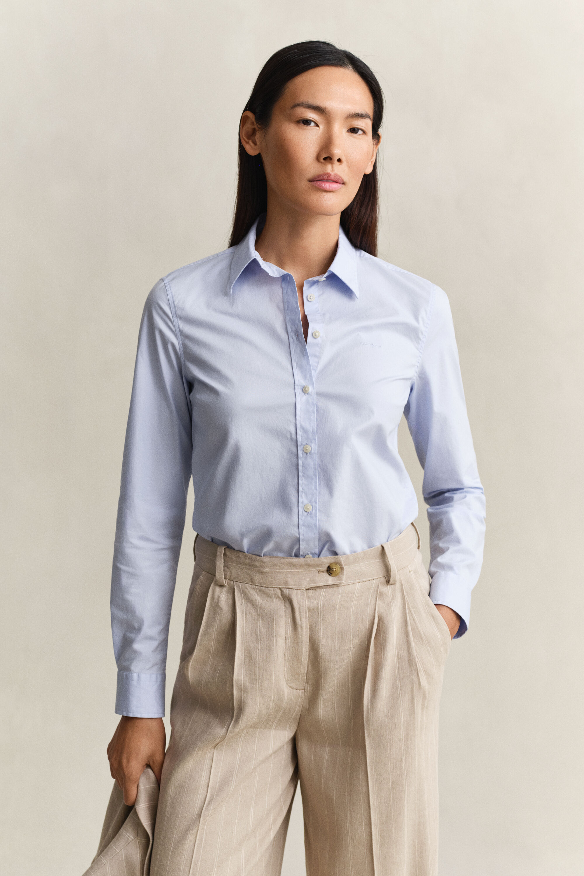 Camicia in popeline slim fit