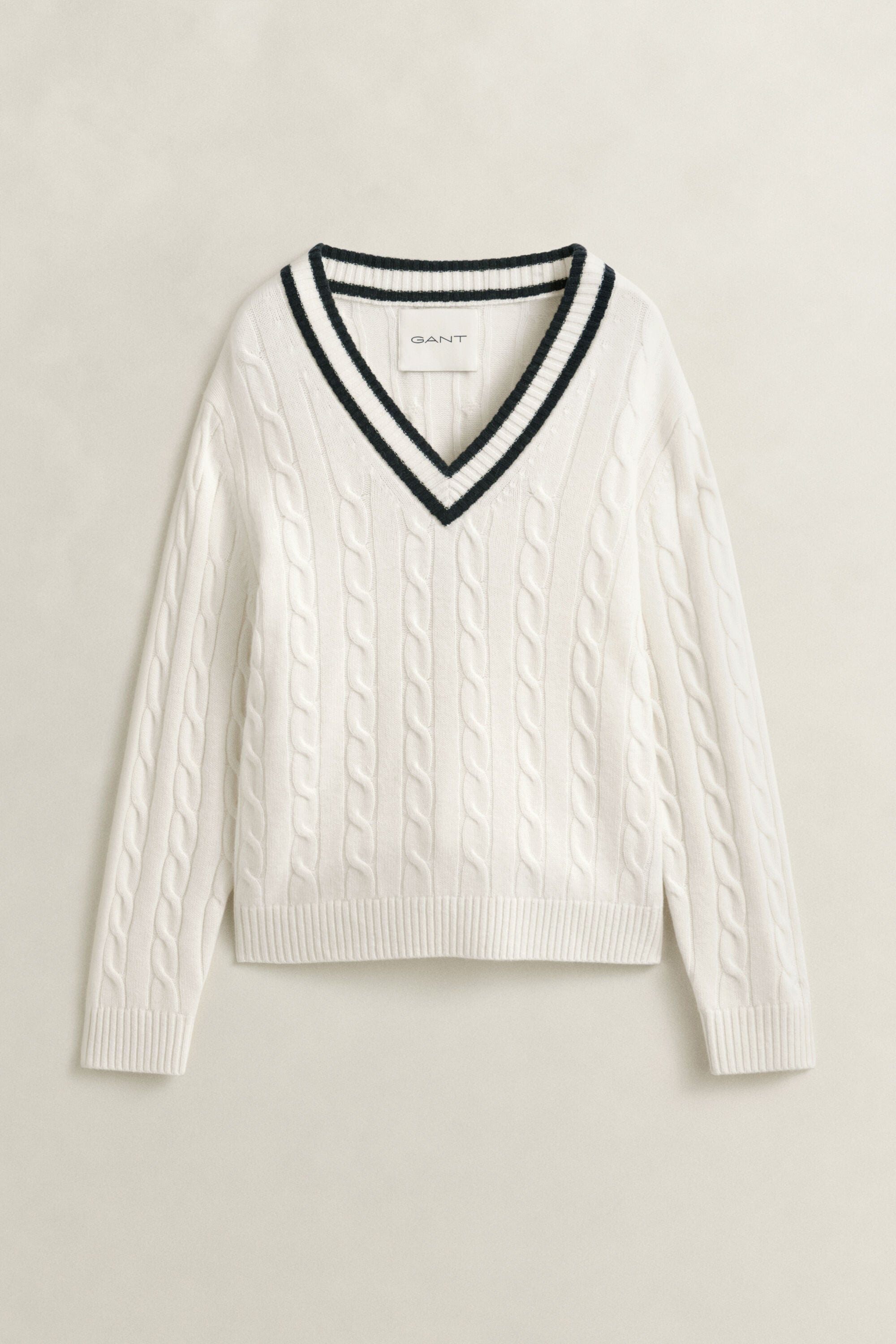 Maglia a trecce in lana merino