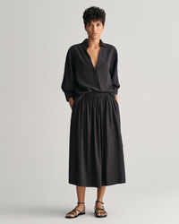 Gonna pull-on a righe Seersucker