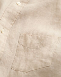 Camicia di lino maniche corte regular fit