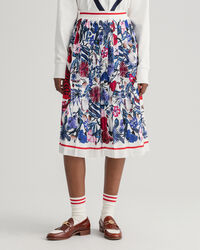 Gonna Tiger Floral plissettata