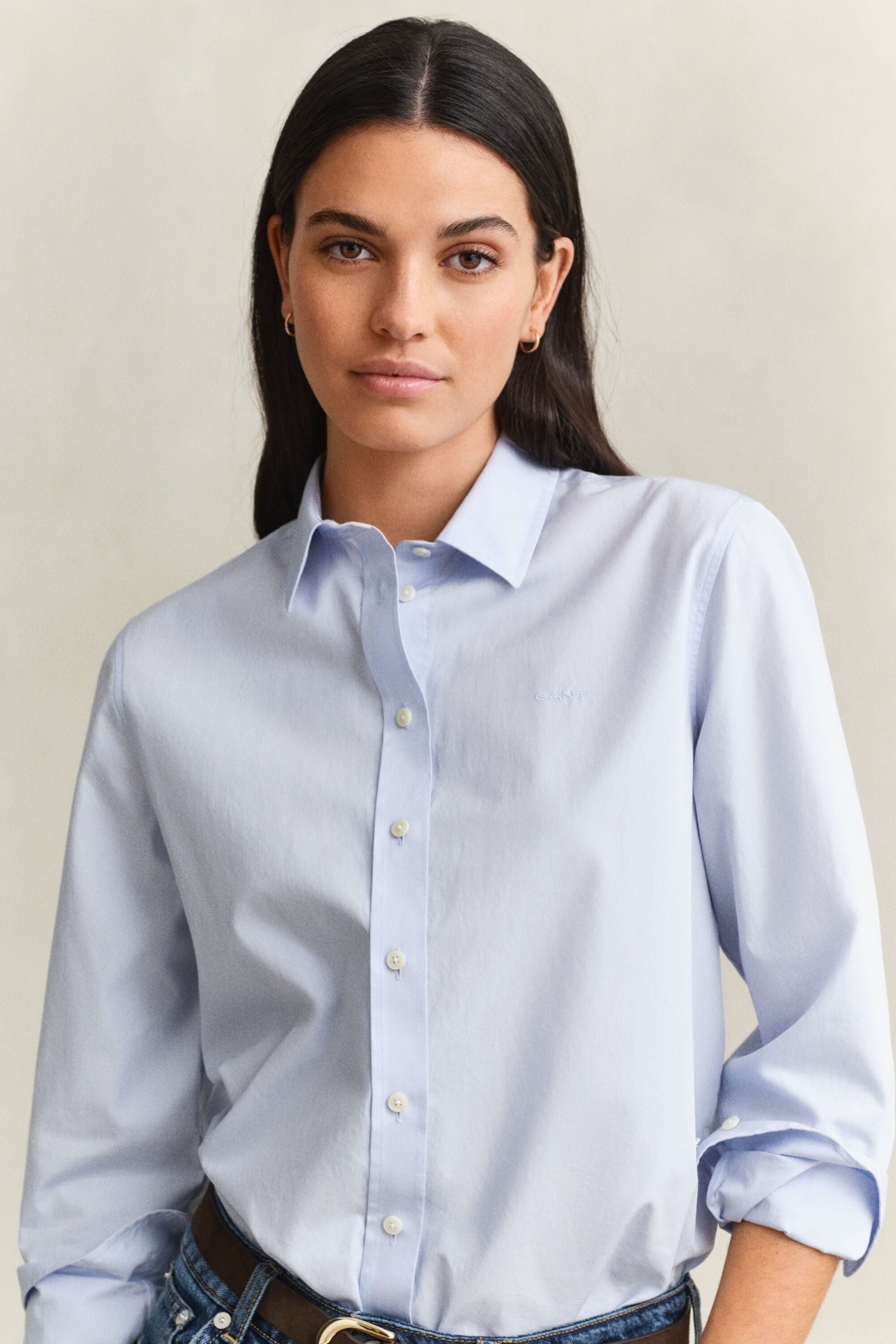 Camicia classica in popeline regular fit
